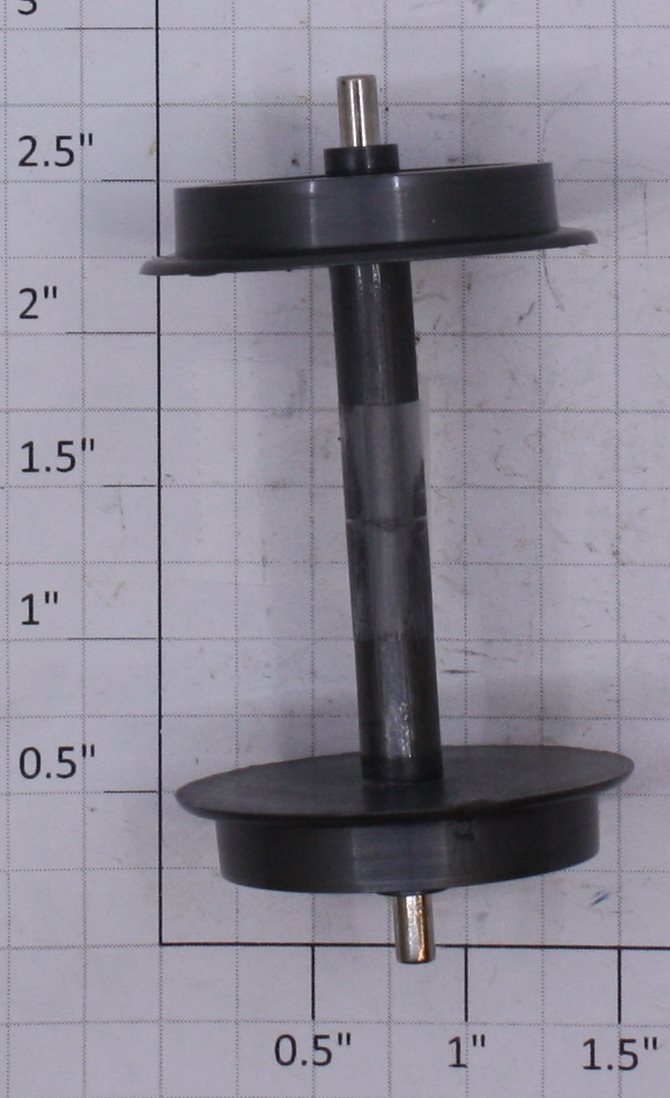 Kalamazoo 1002-3 1.19" Diameter Gray Plastic Wheel Set