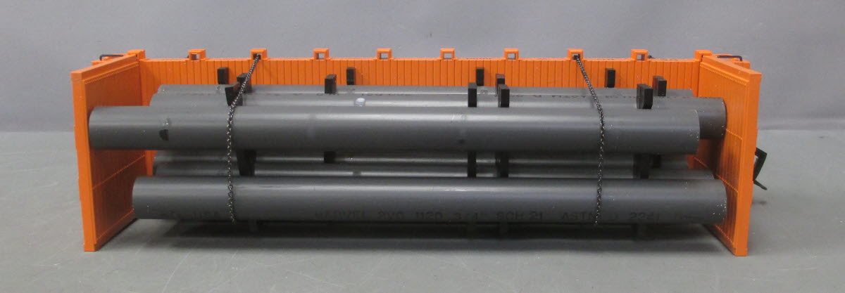 USA Trains R17601 G Denver and Rio Grande Western Pipe Load Flat Car