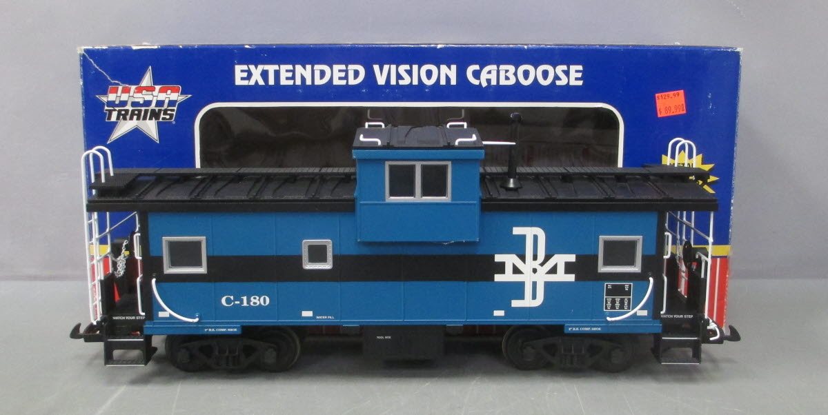 USA Trains R12115 G Boston & Maine Extended Vision Caboose #C-180