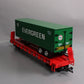 USA Trains R17016 G Evergreen Piggyback Flatcar with Trailer
