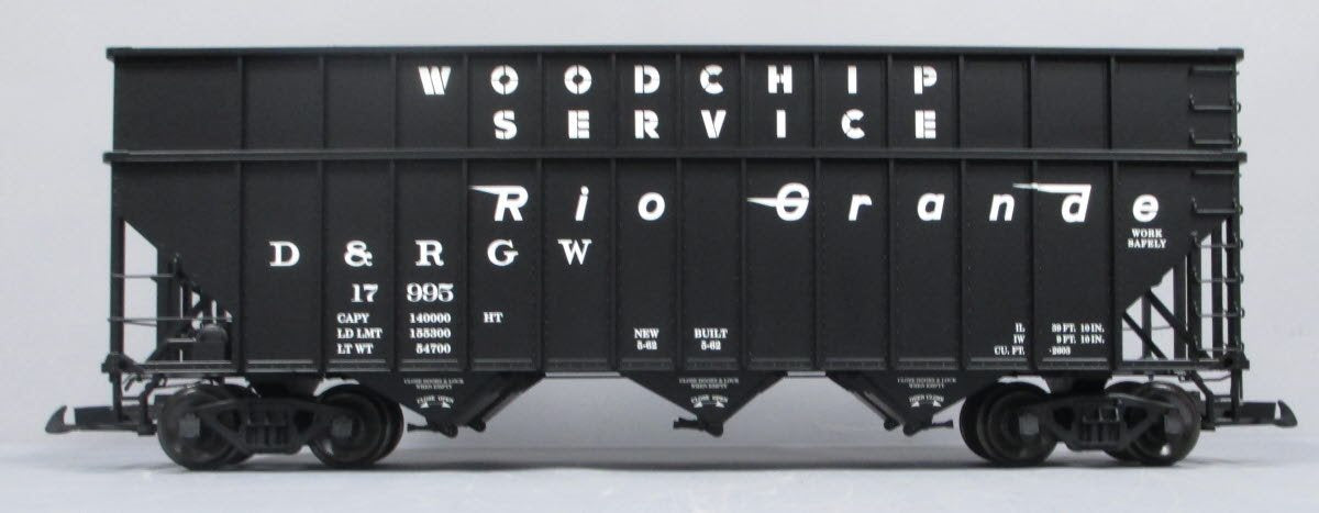 USA Trains R14079 G DRGW Woodchip Car with "Real" Woodchip Load #17995
