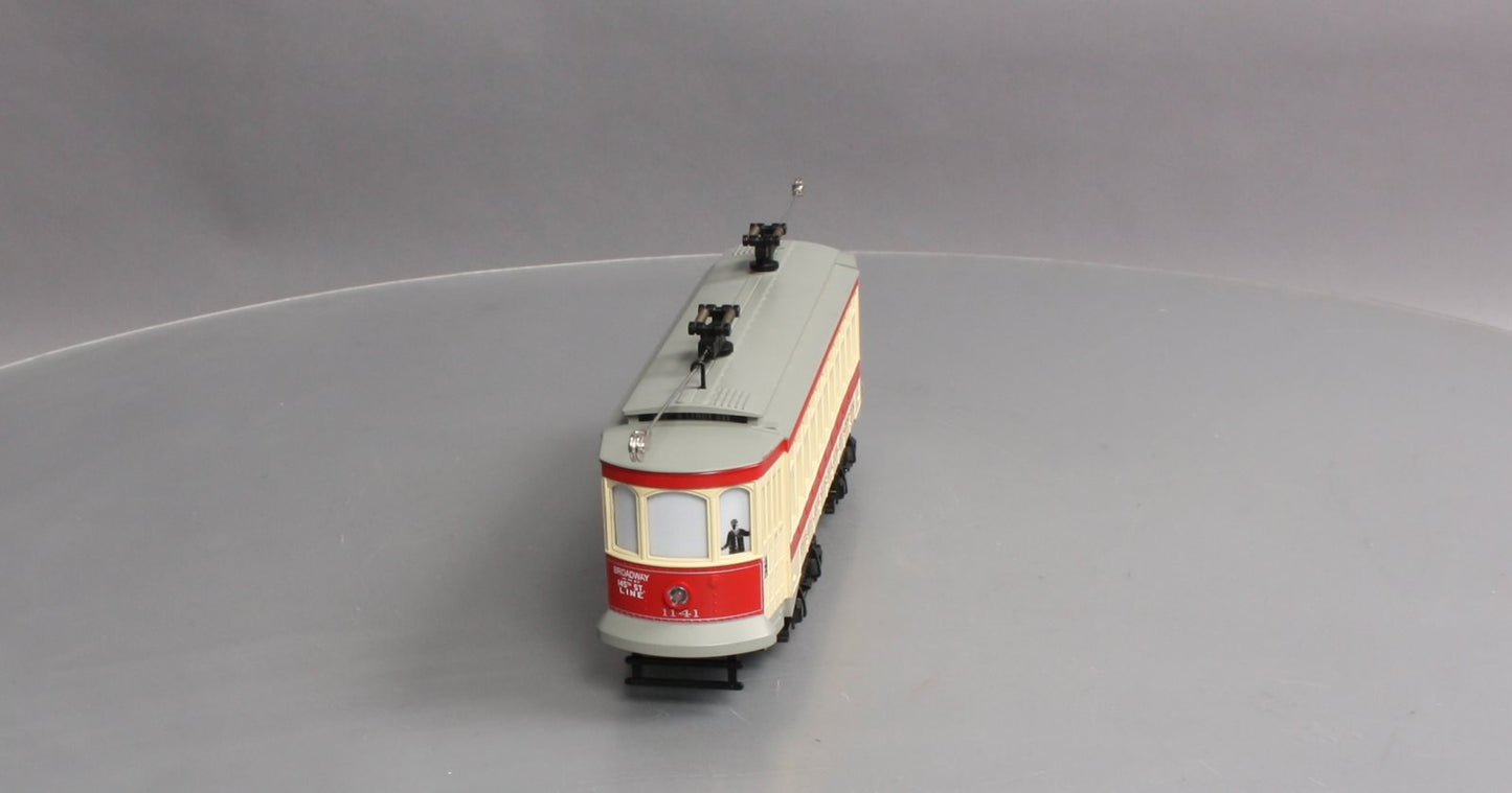 MTH 30-5106-1 O Gauge New York Transit Brill Trolley w/PS2 #1144