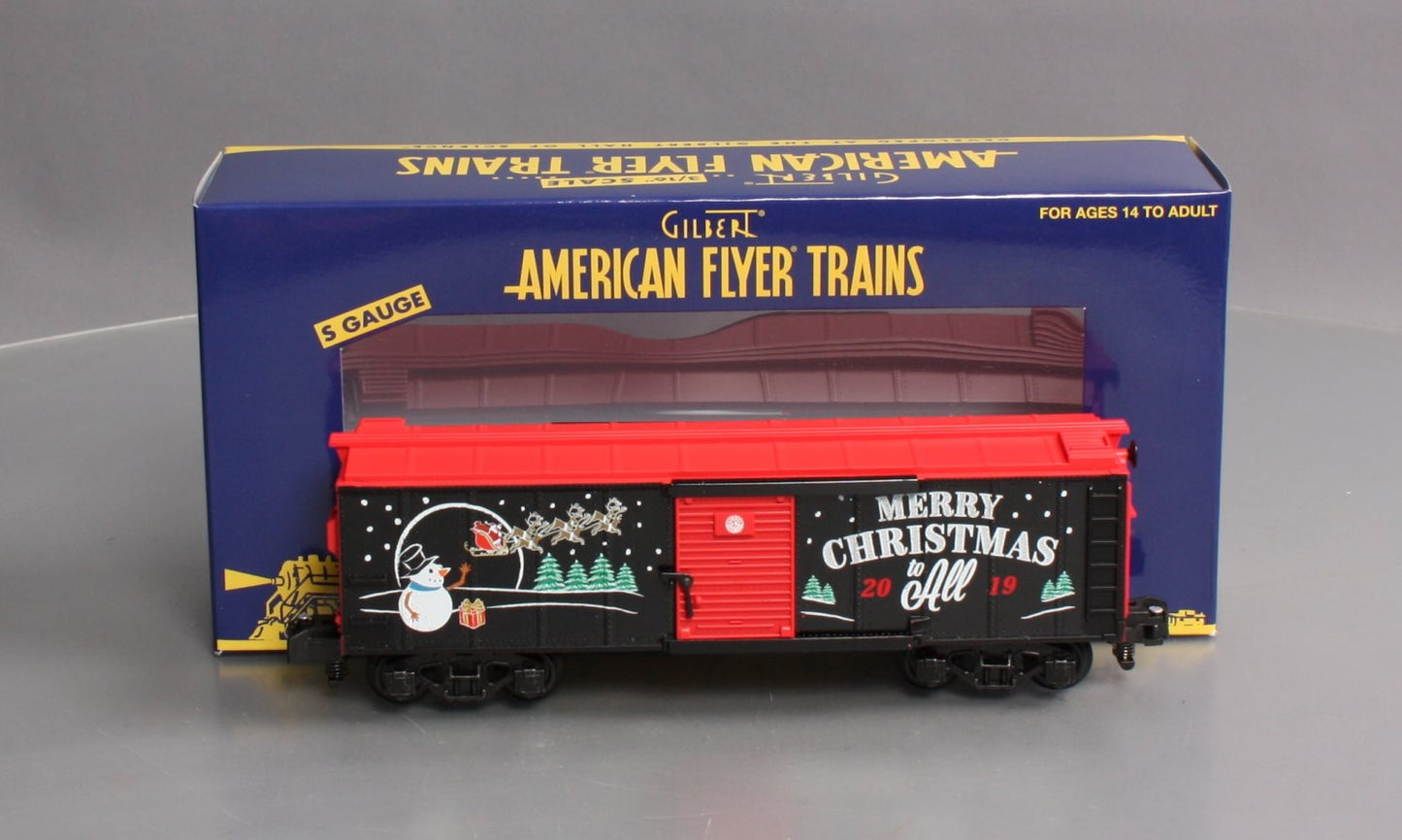 American Flyer 1919320 S 2019 Christmas Boxcar
