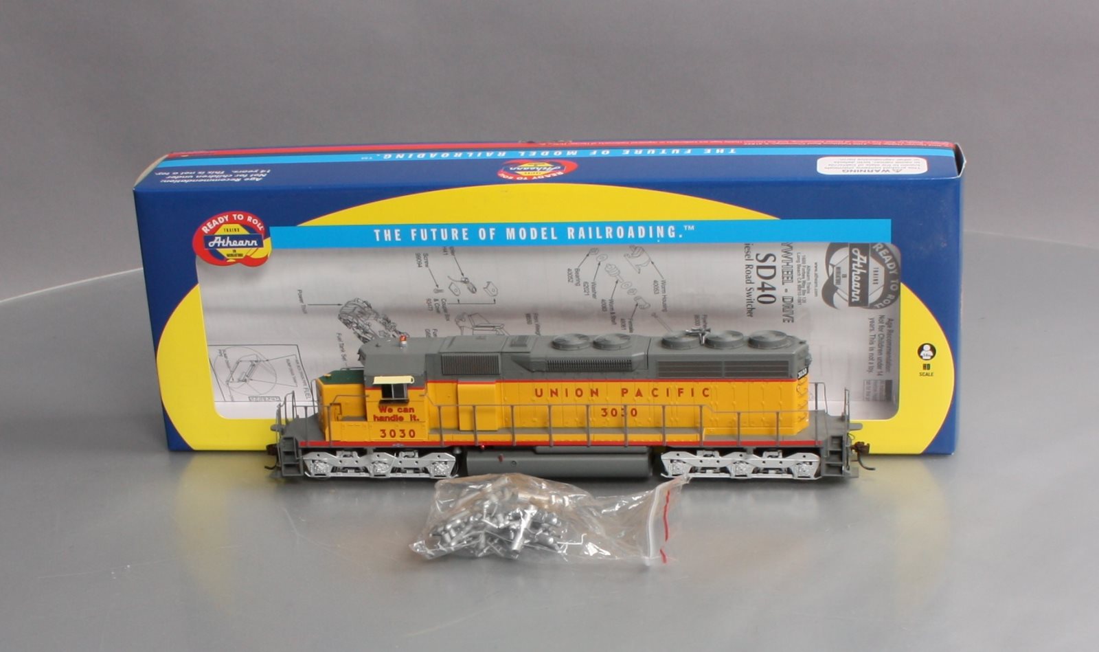 Athearn 98823 HO Union Pacific SD40 w/ Sound #3030