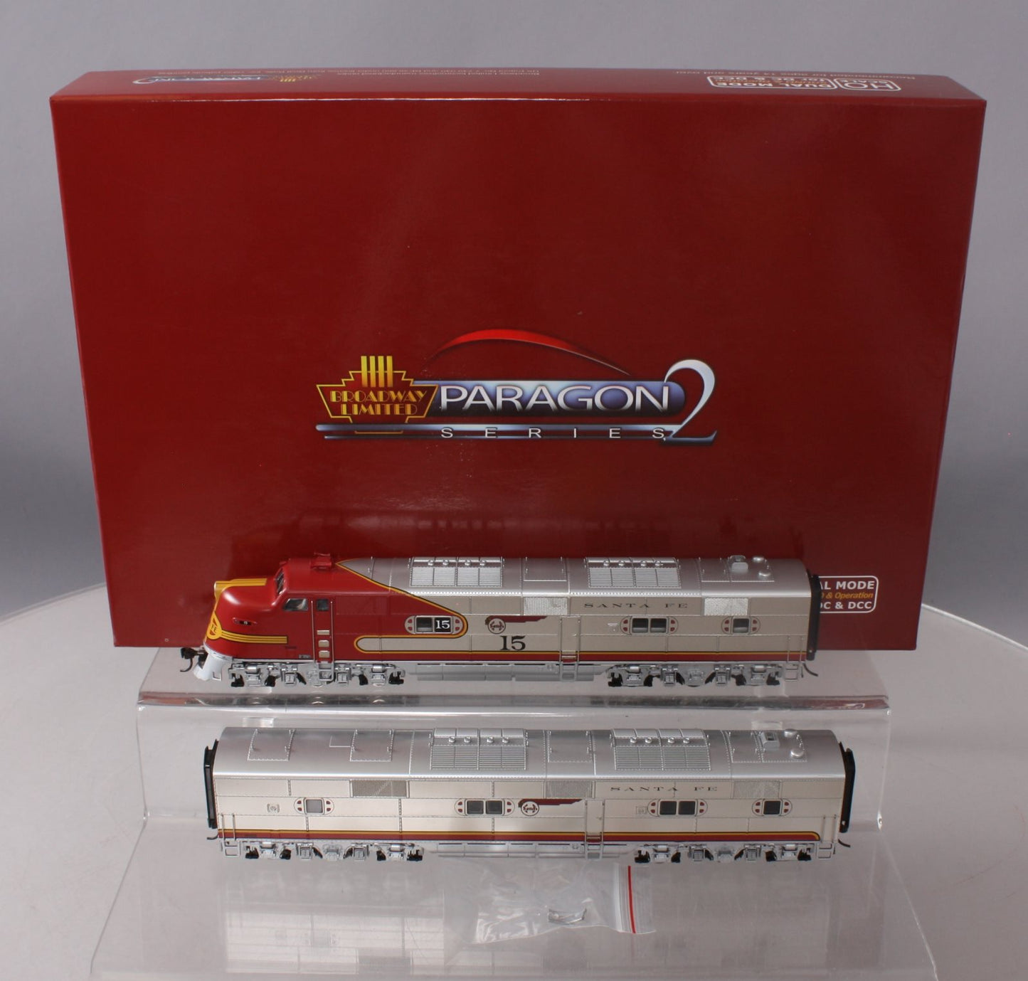 Broadway Limited 3270 HO Santa Fe EMD E6 AB Diesel Loco Set #15L,15A w/ DCC&SND