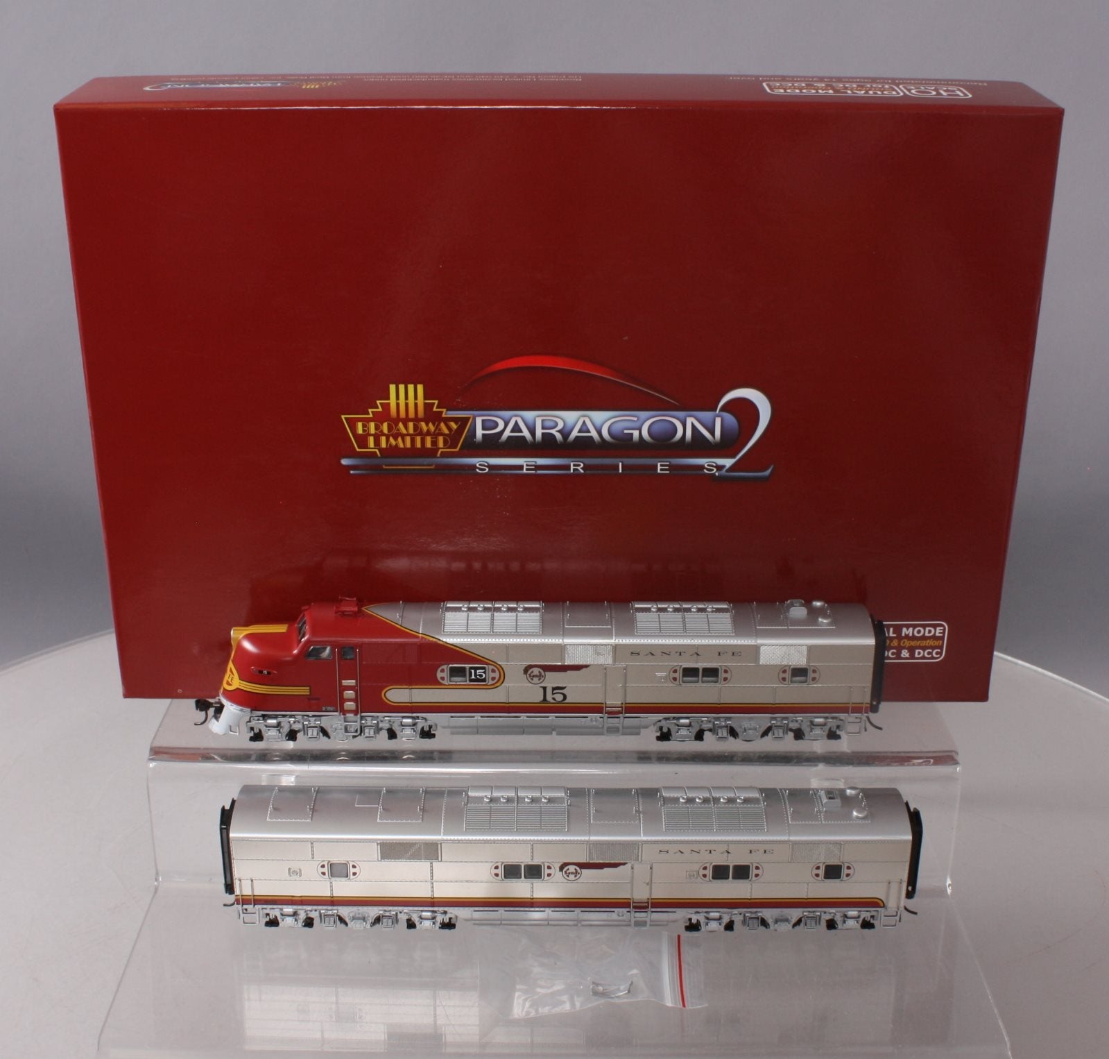 Broadway Limited 3270 HO Santa Fe EMD E6 AB Diesel Loco Set #15L,15A w/ DCC&SND