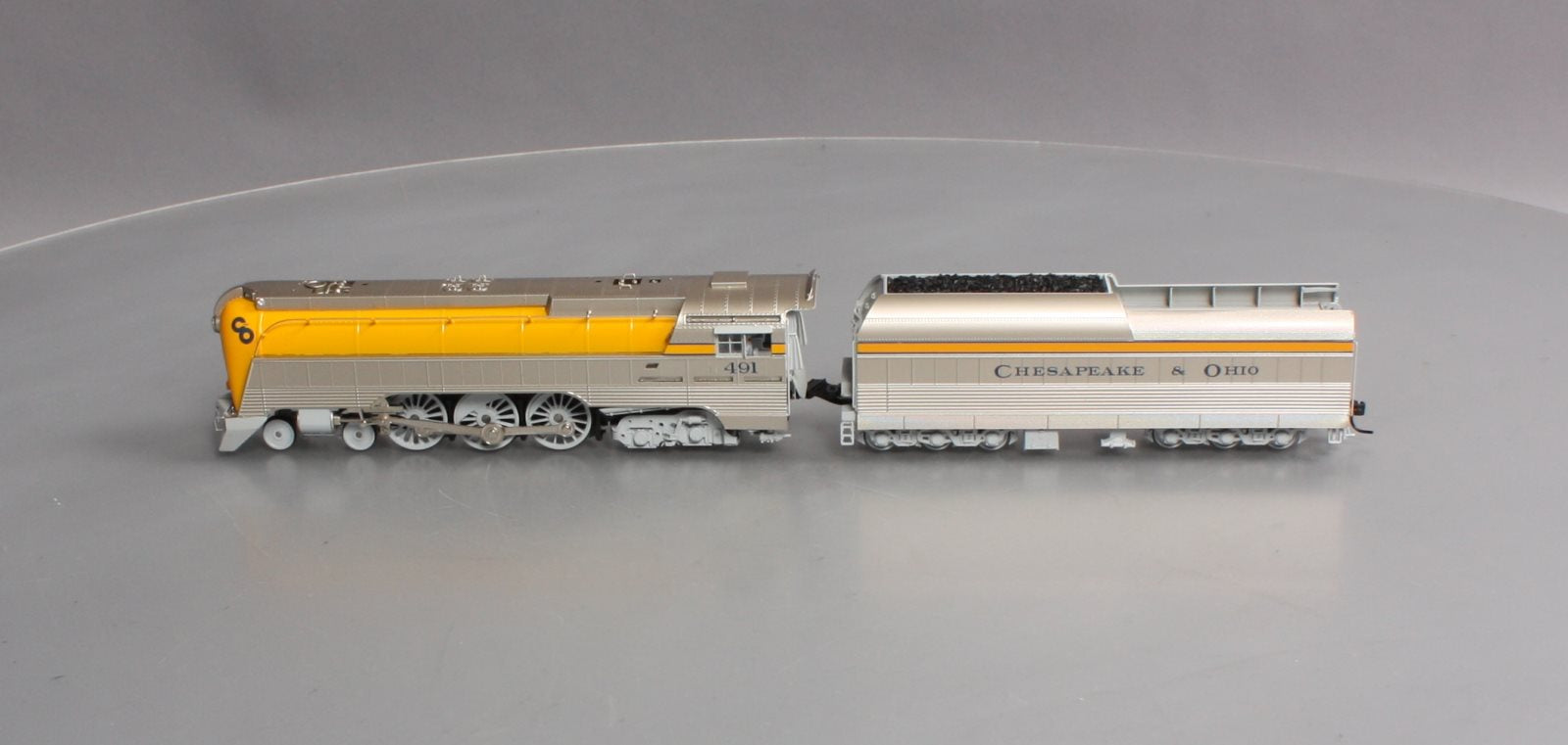 Broadway Limited 4555 HO C&O L-1 4-6-4 Hudson Steam Locomotive #491