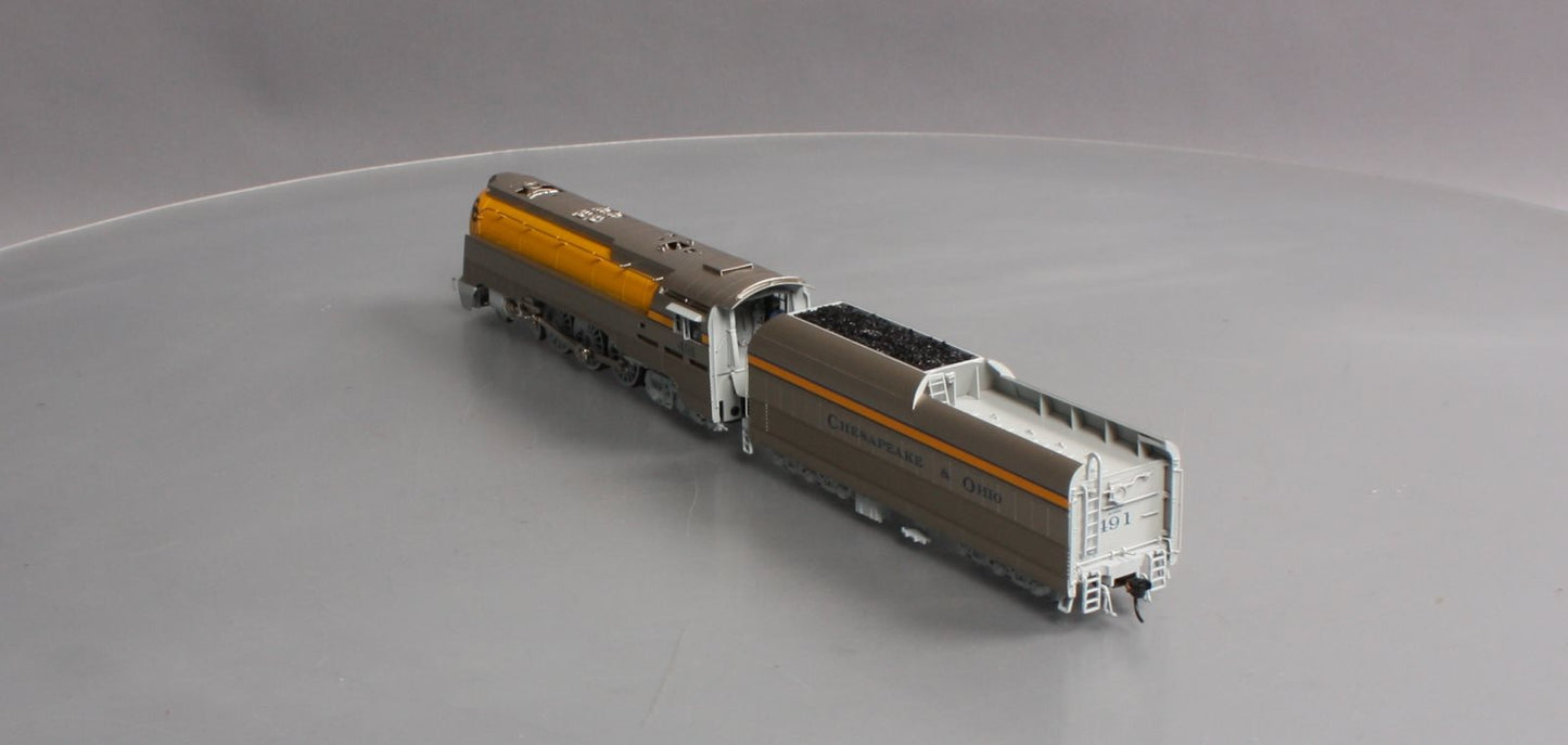 Broadway Limited 4555 HO C&O L-1 4-6-4 Hudson Steam Locomotive #491