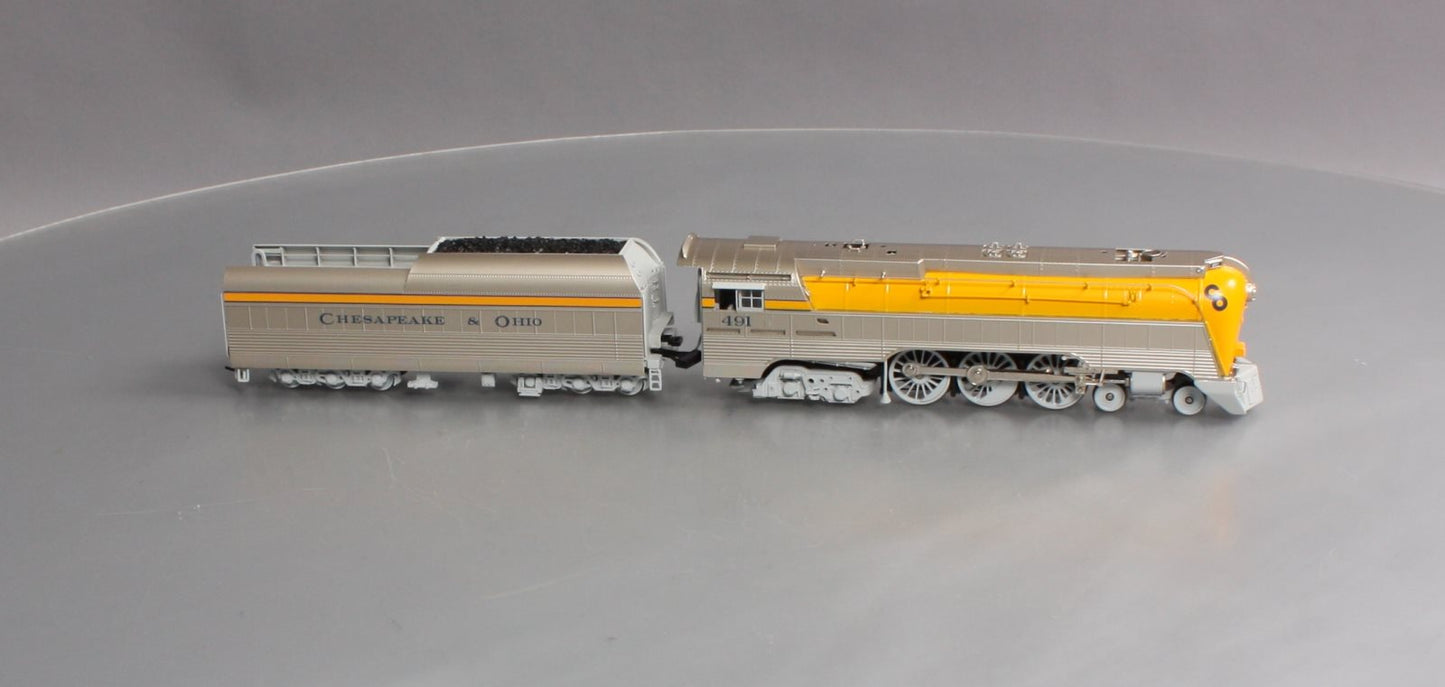 Broadway Limited 4555 HO C&O L-1 4-6-4 Hudson Steam Locomotive #491