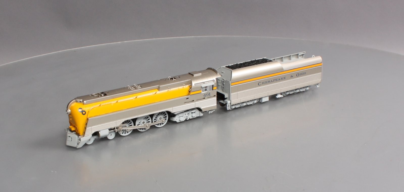 Broadway Limited 4555 HO C&O L-1 4-6-4 Hudson Steam Locomotive #491