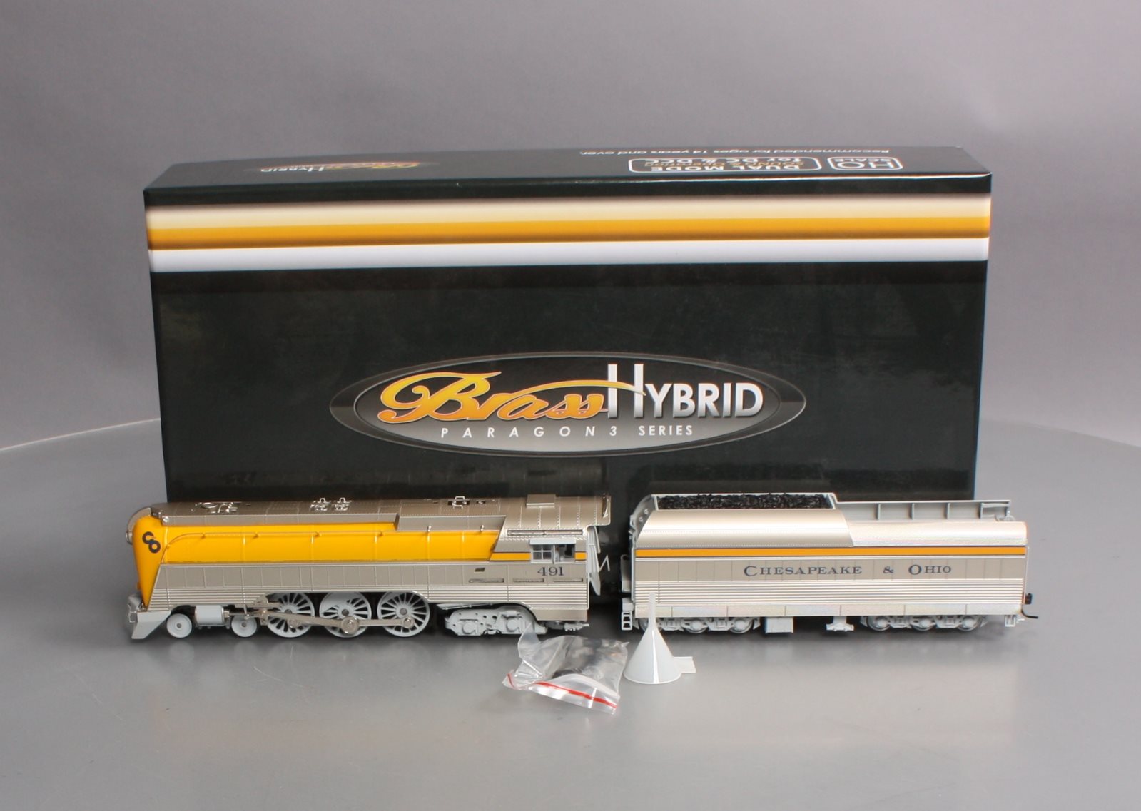 Broadway Limited 4555 HO C&O L-1 4-6-4 Hudson Steam Locomotive #491