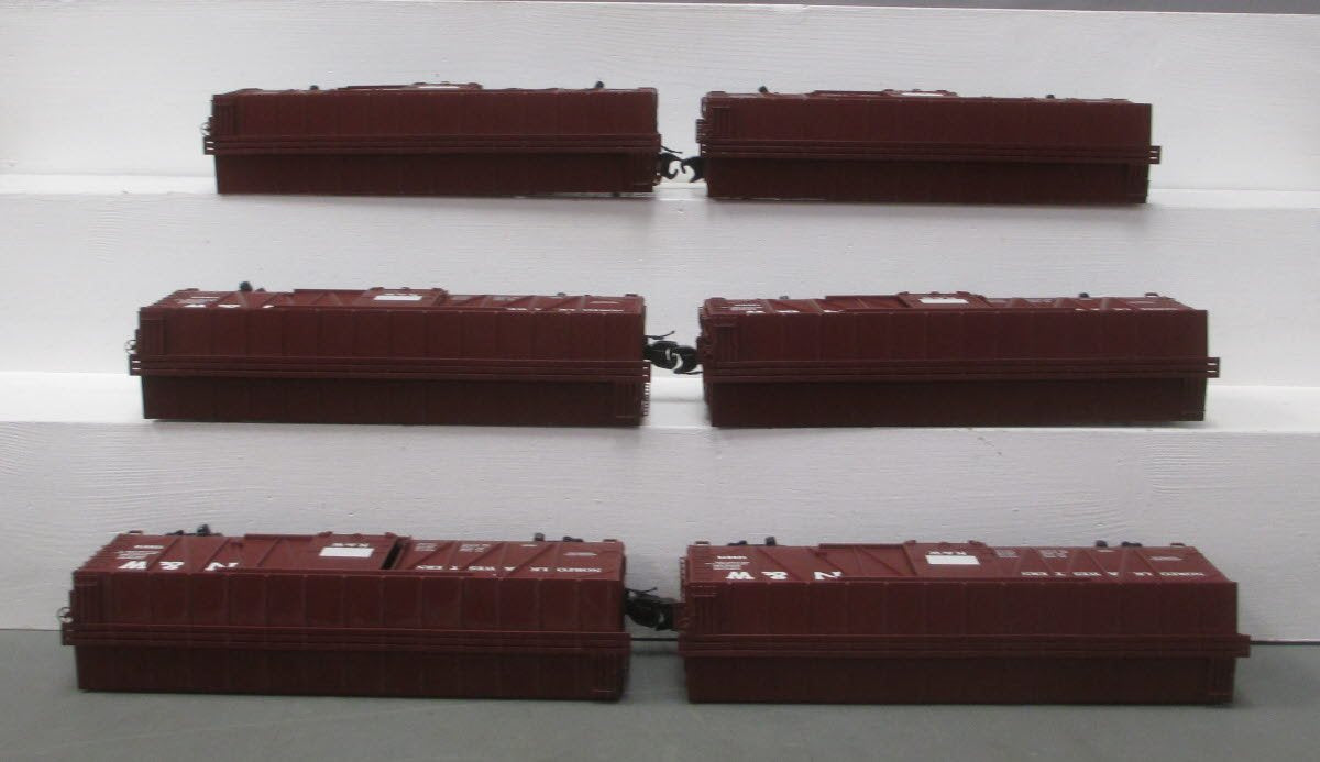 MTH 20-90387 O Norfolk & Western 40' USRA Single Sheathed Box Car Set (Set of 6)