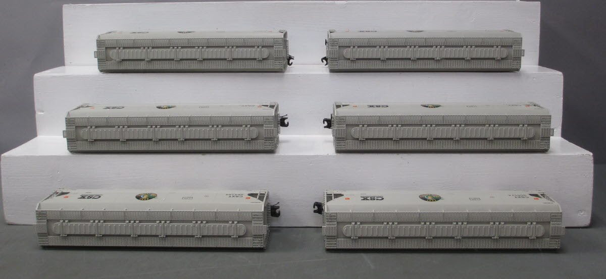 MTH 20-90438 O CSX 3-Bay Centerflow Hopper Car Set (Set of 6)