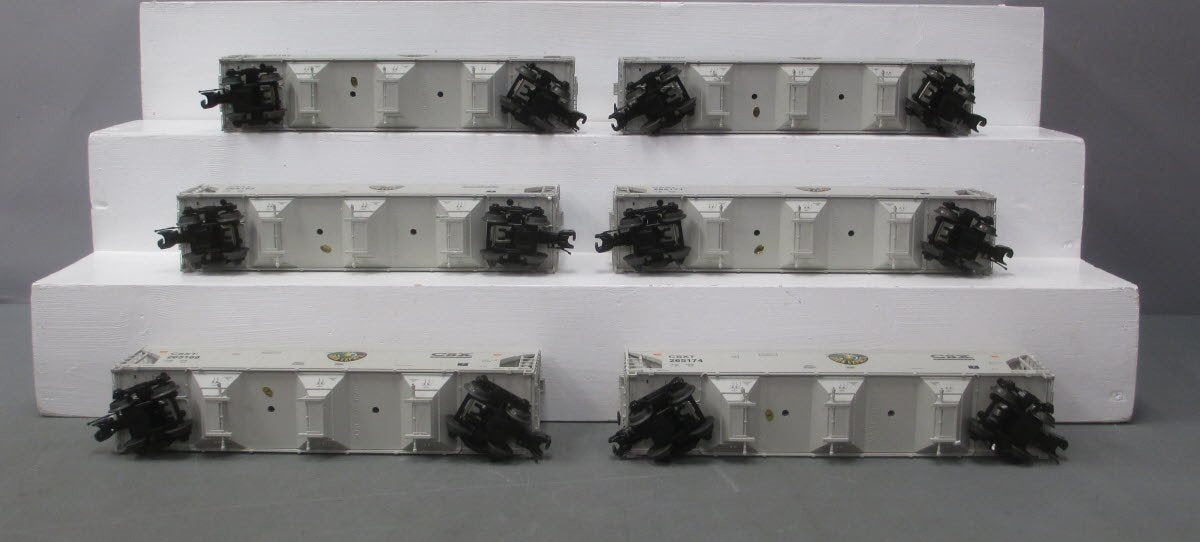 MTH 20-90438 O CSX 3-Bay Centerflow Hopper Car Set (Set of 6)