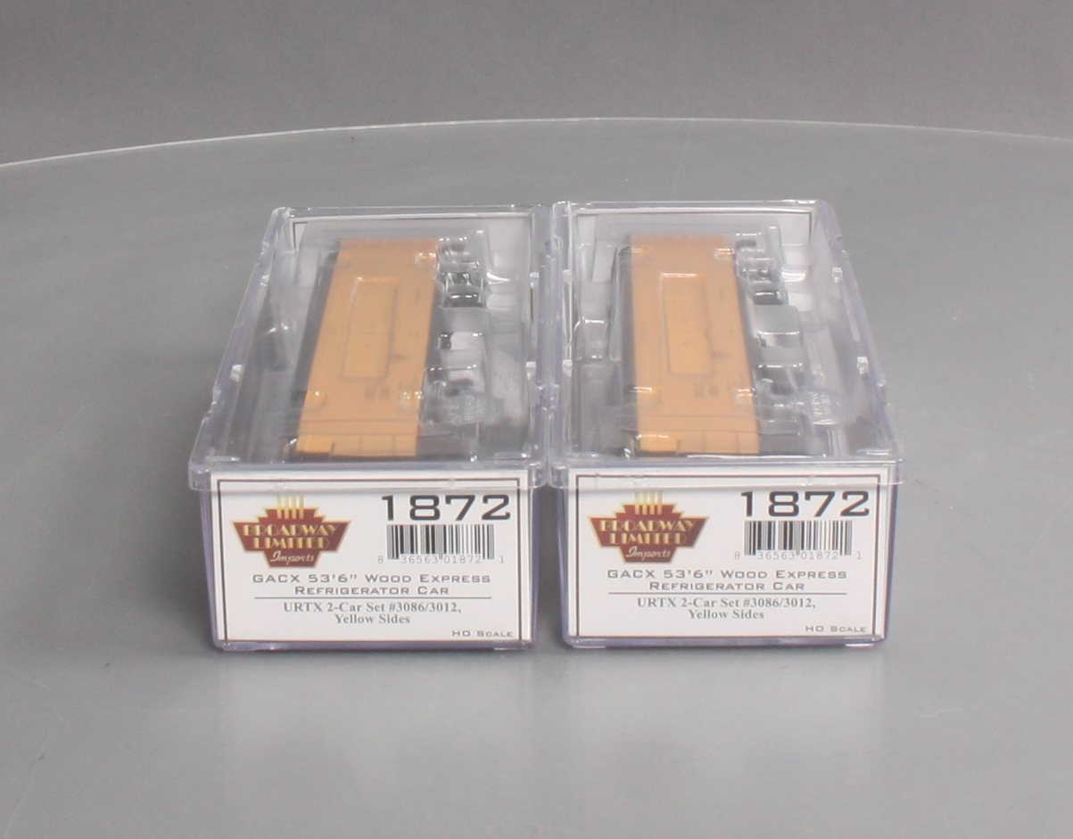 Broadway Limited 1872 HO Union Refrigerator Transit Express Reefer (Pack of 2)
