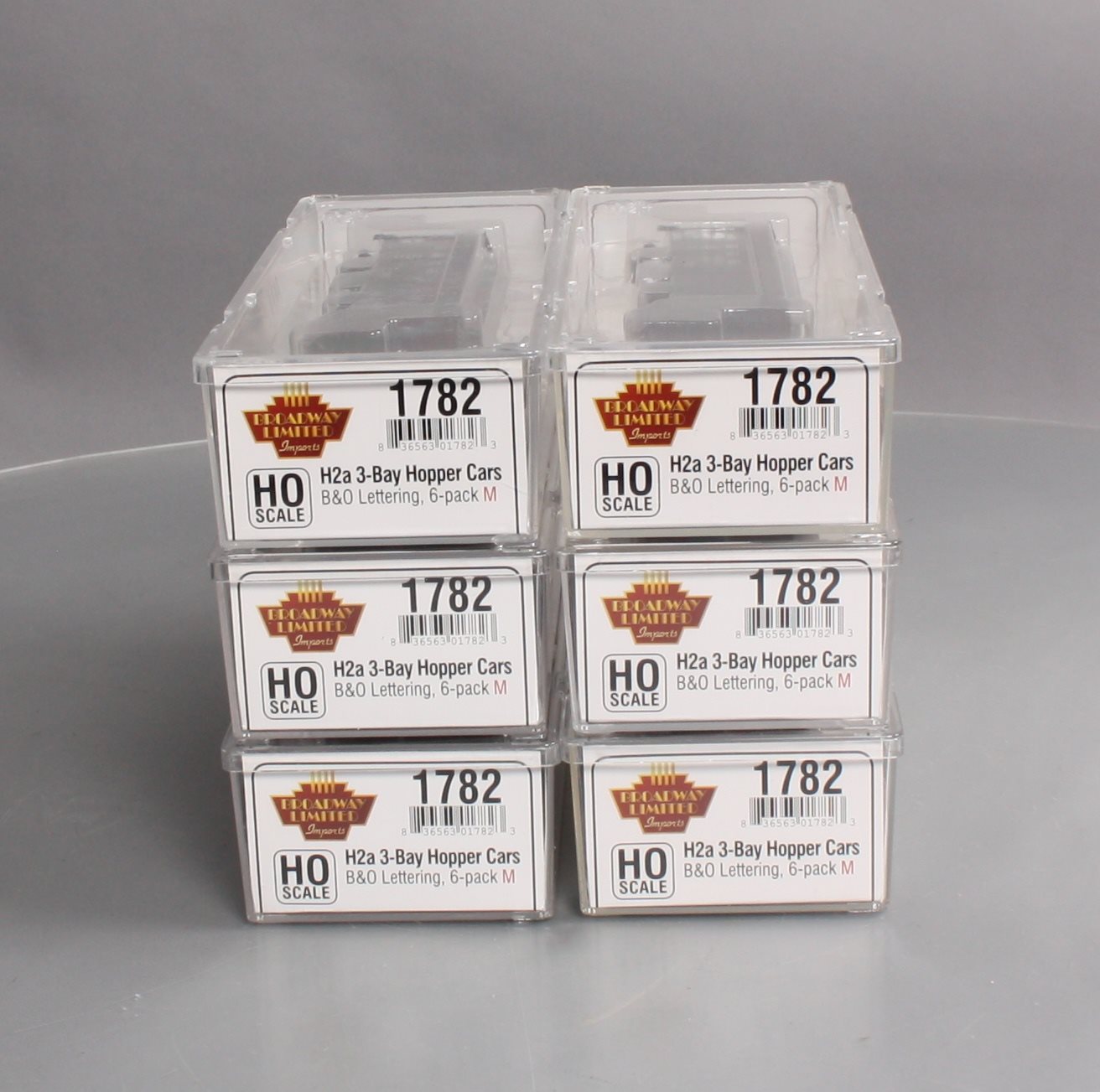 Broadway Limited 1782 HO Baltimore & Ohio Class H2a 3-Bay Hopper (6)