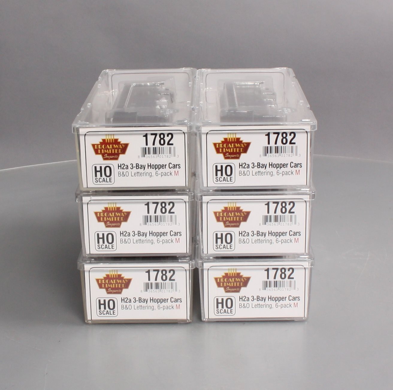 Broadway Limited 1782 HO Baltimore & Ohio Class H2a 3-Bay Hopper (6)