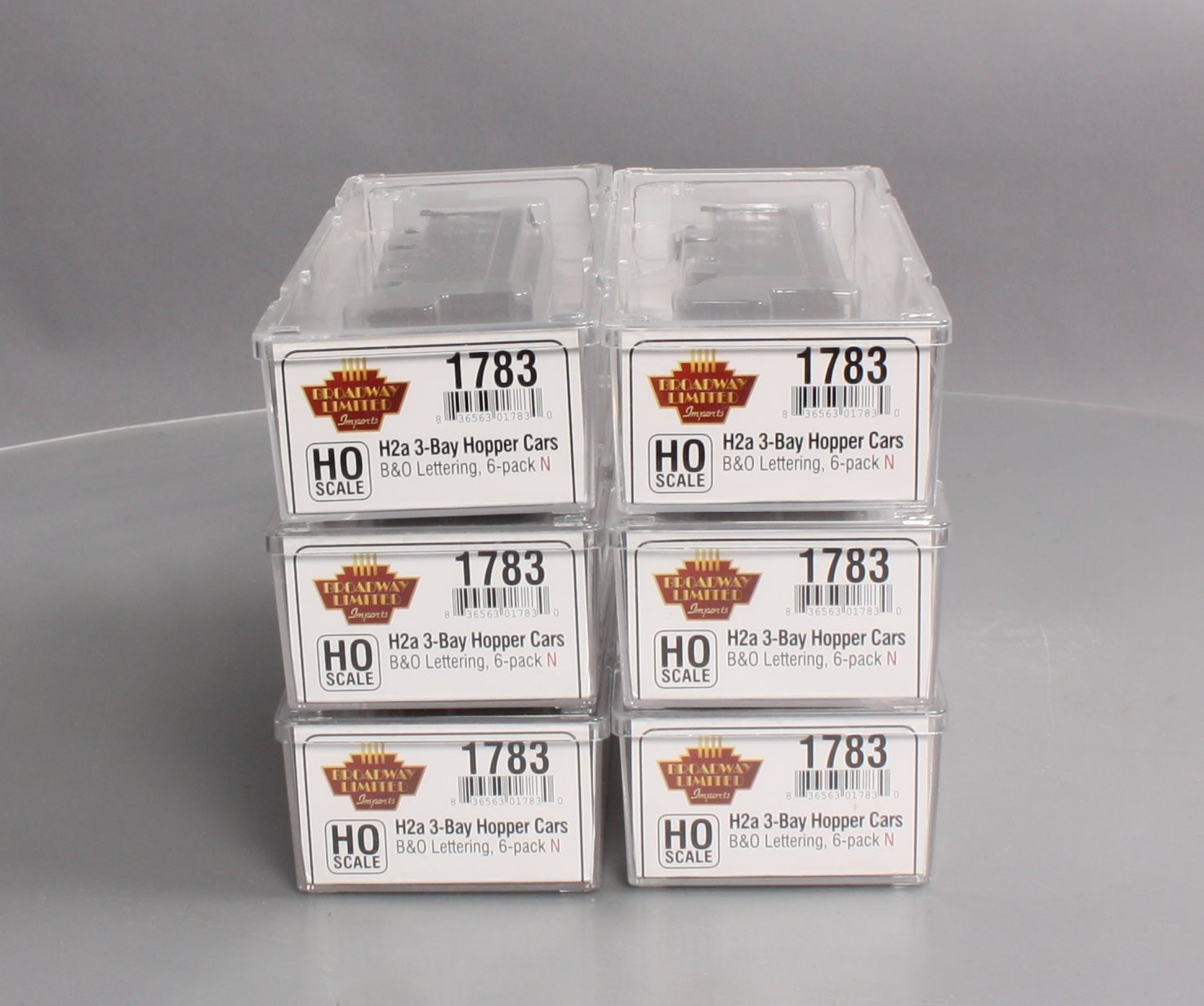 Broadway Limited 1783 HO Baltimore & Ohio Class H2a 3-Bay Hopper (6)