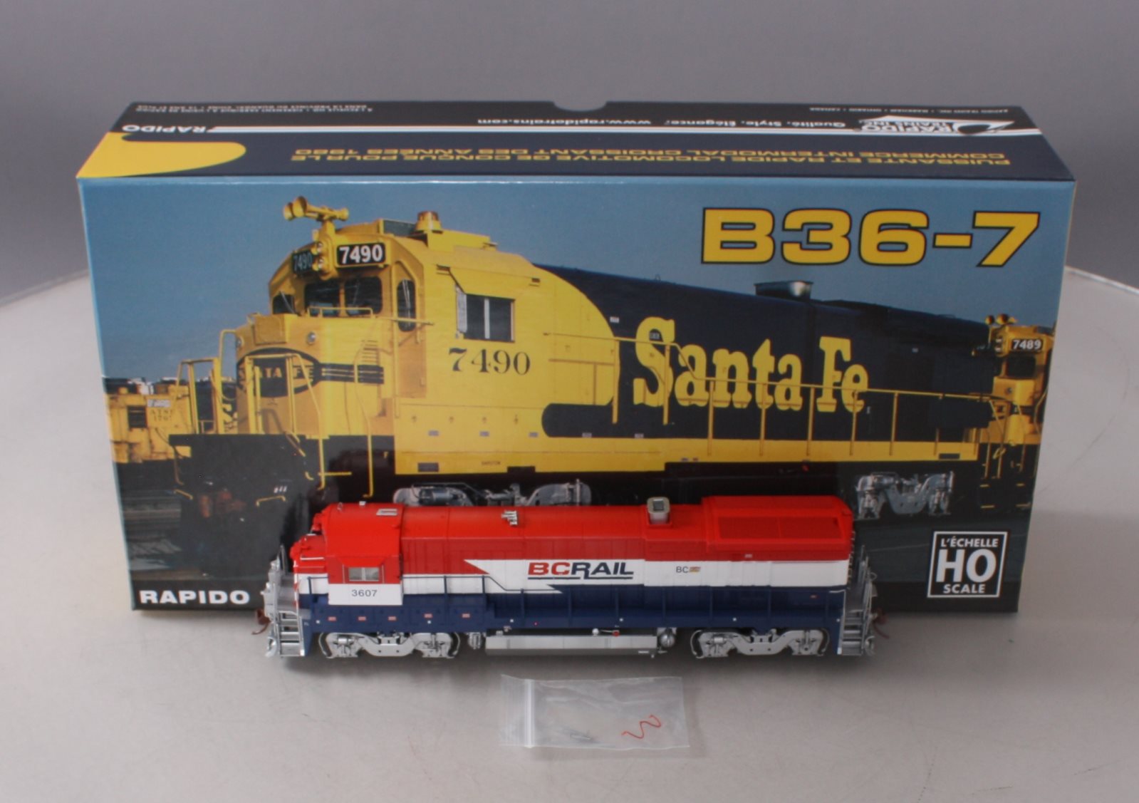 Rapido Trains 18506 HO BC Rail GE B36-7 Diesel Locomotive DC/DCC/Sound #3607