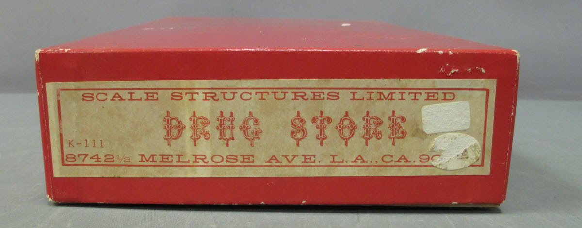Scale Structures K-111 HO Scale Drug Store Building Kit