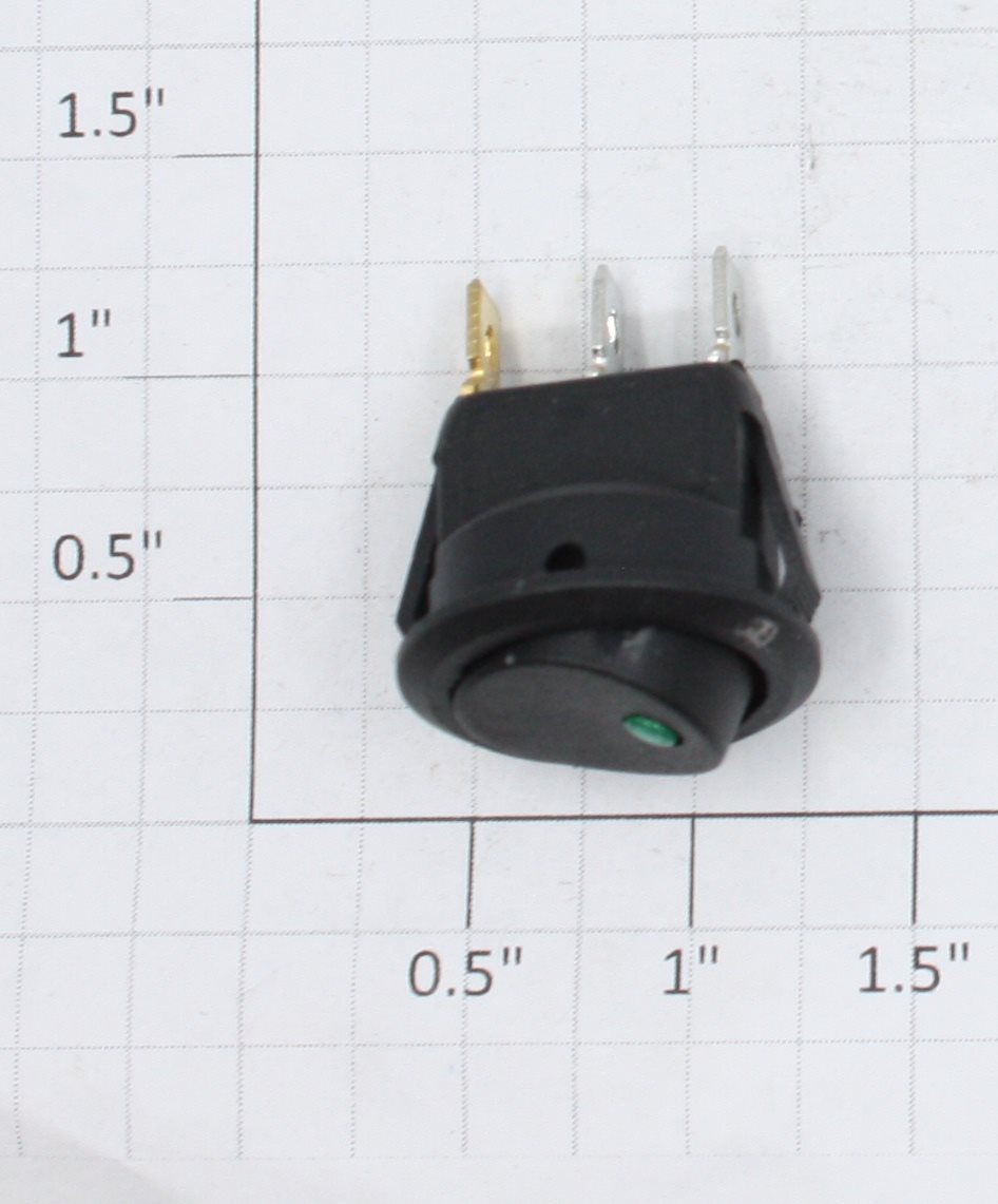 Acme 1040-10G Rocker Style 20 Amp Toggle Switch w/ Green LED