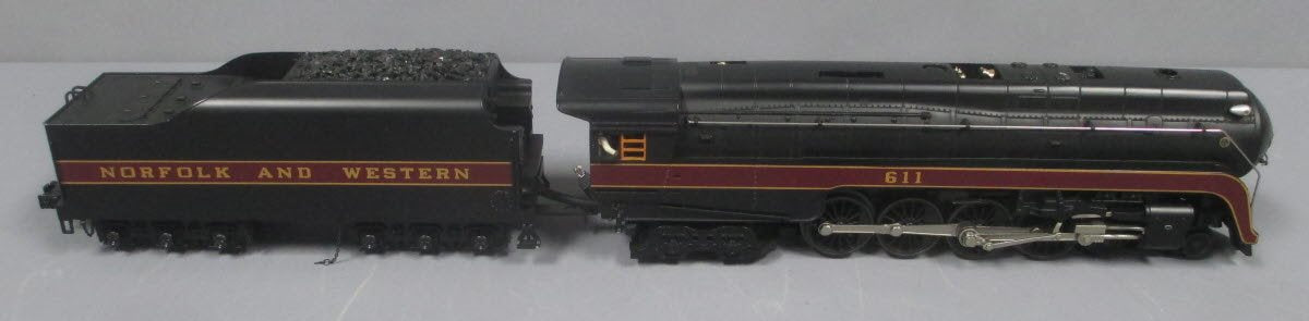 MTH 30-1480-1 O Gauge Norfolk & Western 4-8-4 J Northern Steam Engine w/PS2 #611