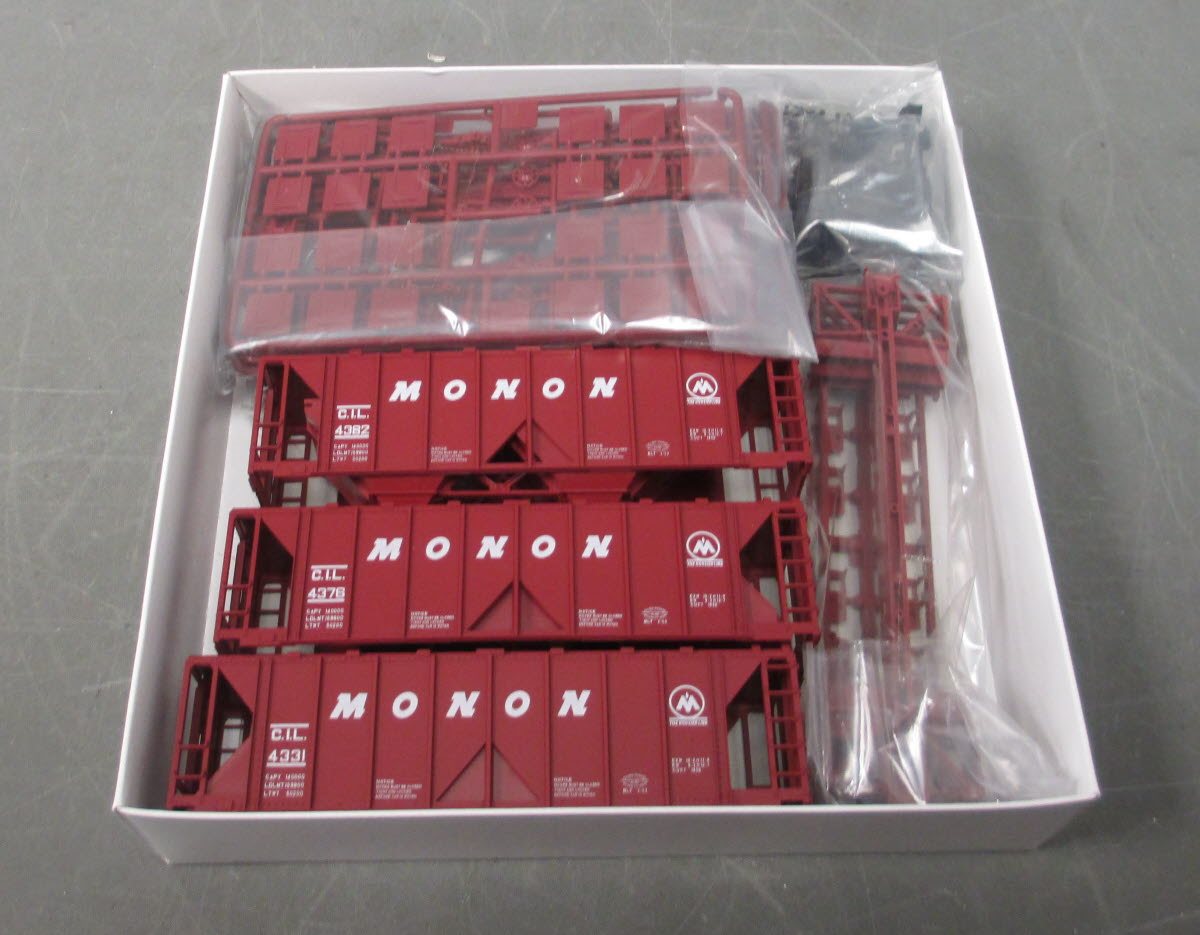 Kato 38-0204 HO Scale Monon ACF Hopper Car Set (3)
