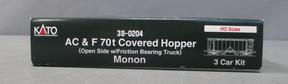 Kato 38-0204 HO Scale Monon ACF Hopper Car Set (3)