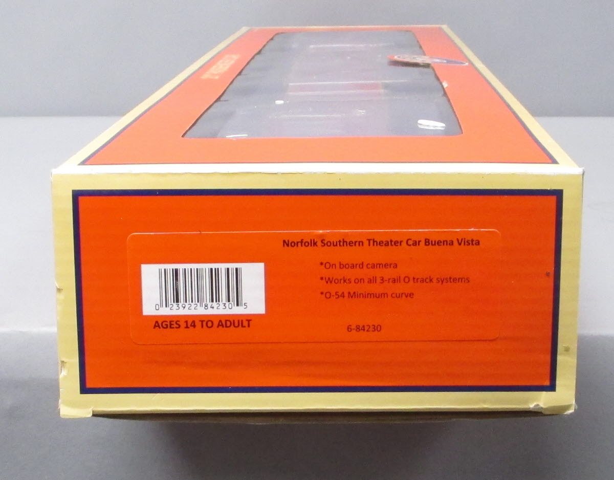 Lionel 6-84230 O Norfolk Southern Theater Car/Buena Vista with Wifi Camera