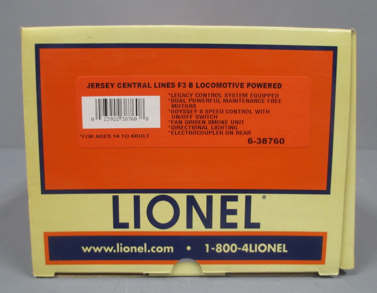 Lionel 6-38760 Jersey Central Legacy F-3 Powered Diesel B-Unit #56-D