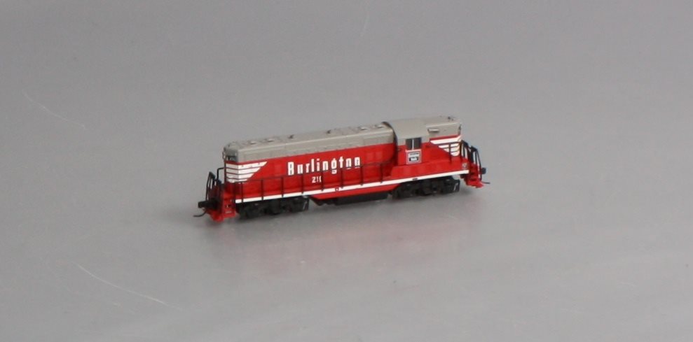 Atlas 40003117 N Burlington Route GP-9 Diesel Locomotive with DCC #210