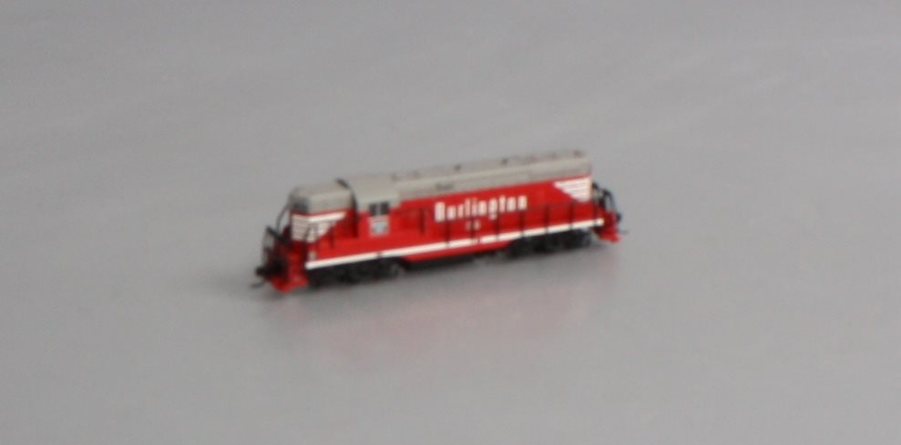 Atlas 40003117 N Burlington Route GP-9 Diesel Locomotive with DCC #210