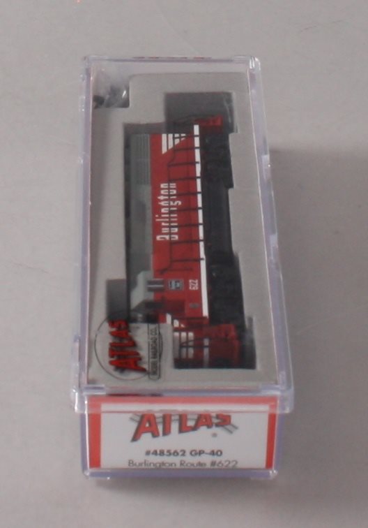 Atlas 48562 N Scale CB&Q GP40 Diesel Locomotive #622