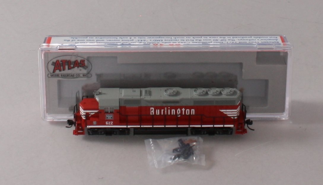 Atlas 48562 N Scale CB&Q GP40 Diesel Locomotive #622