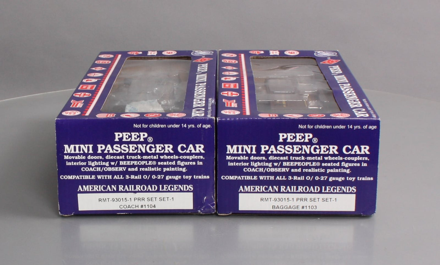 RMT 93015-1 Pennsylvania Peep Passenger Set: Baggage & Coach #1104/1103