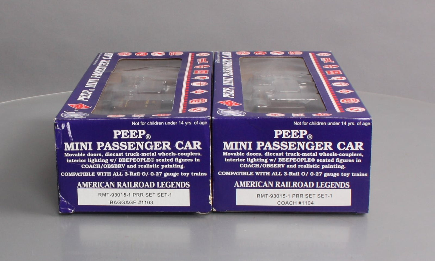 RMT 93015-1 Pennsylvania Peep Passenger Set: Baggage & Coach #1104/1103
