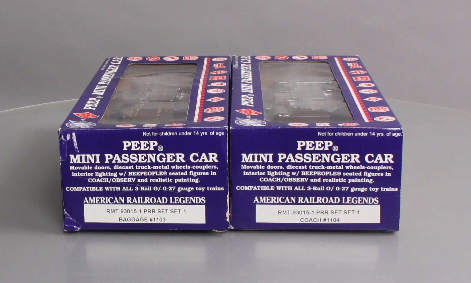 RMT 93015-1 Pennsylvania Peep Passenger Set: Baggage & Coach #1104/1103
