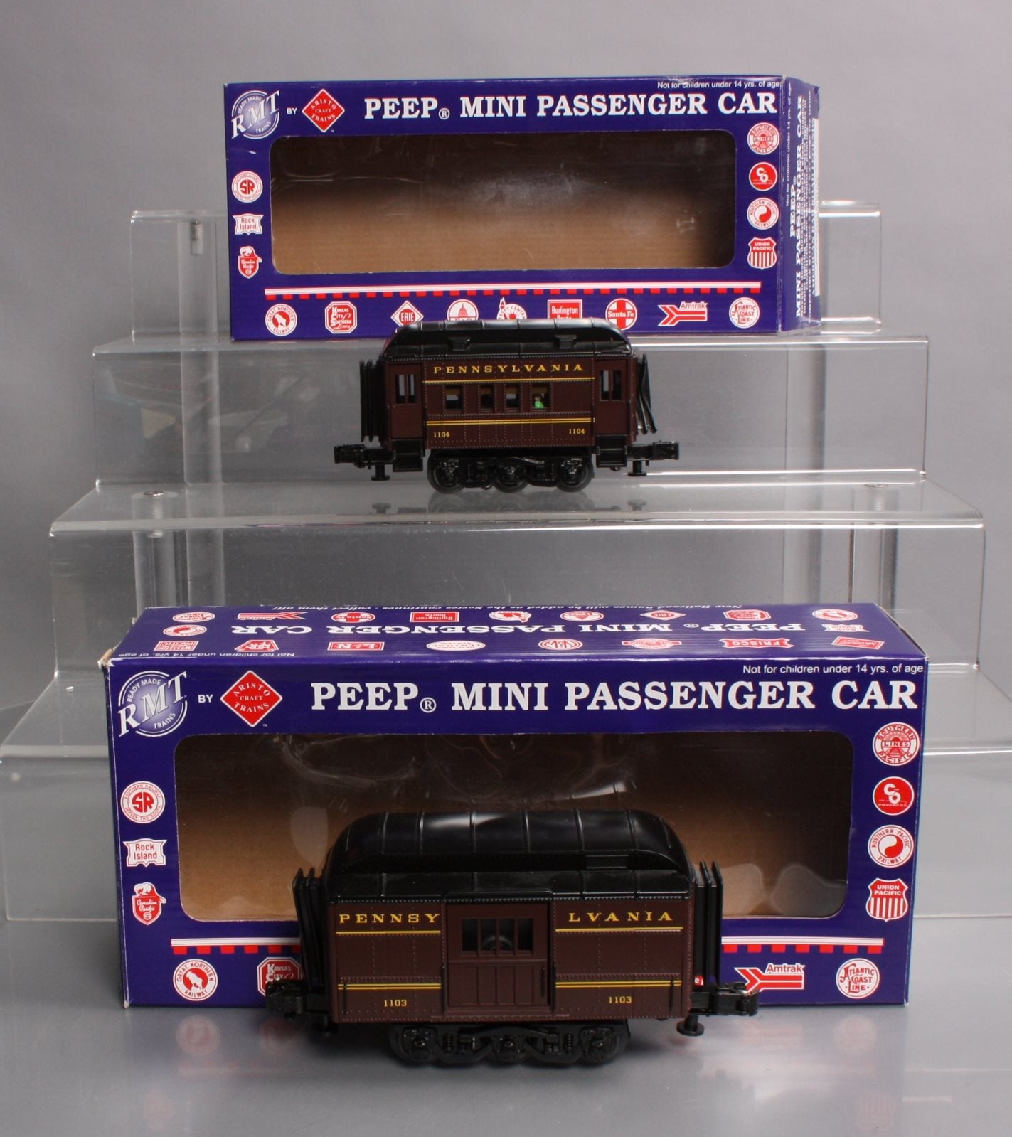 RMT 93015-1 Pennsylvania Peep Passenger Set: Baggage & Coach #1104/1103