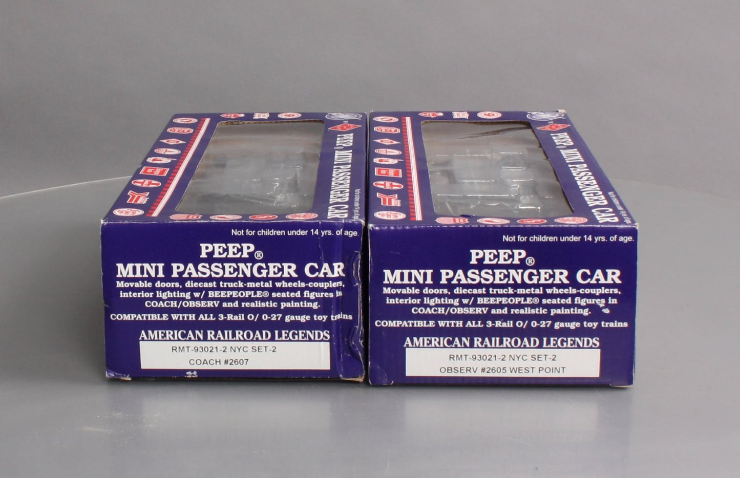 RMT 93021-2 NYC O Peep Observation/Coast Passenger Car Set