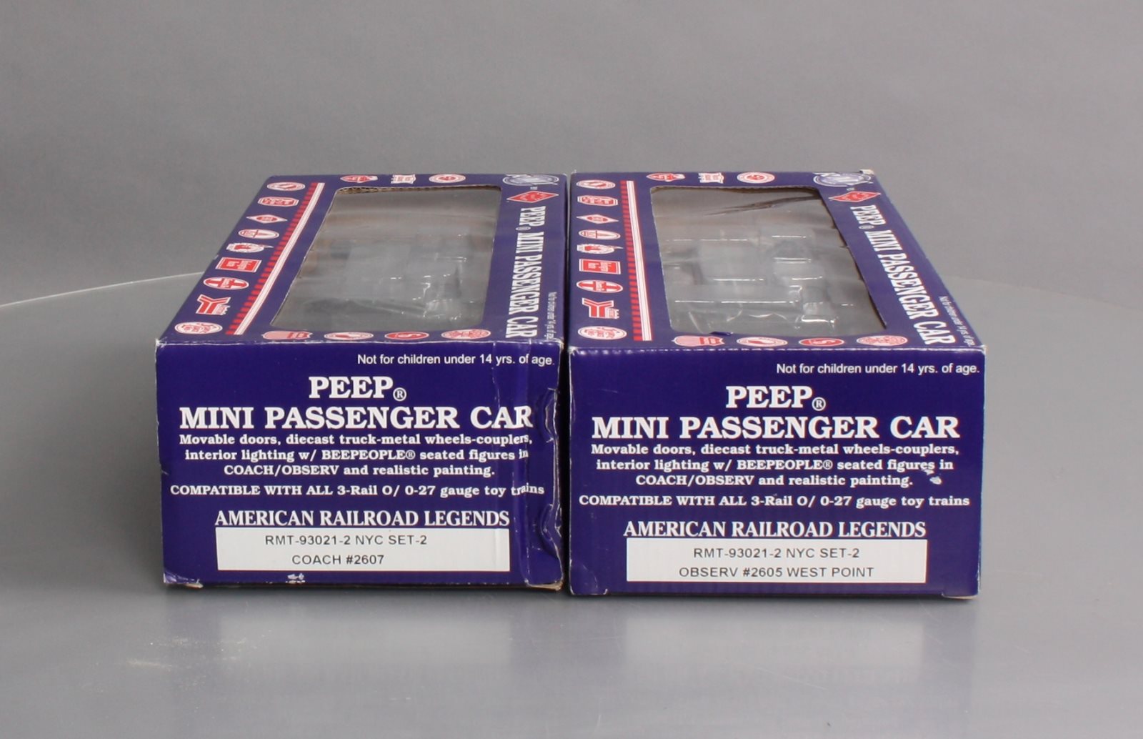 RMT 93021-2 NYC O Peep Observation/Coast Passenger Car Set