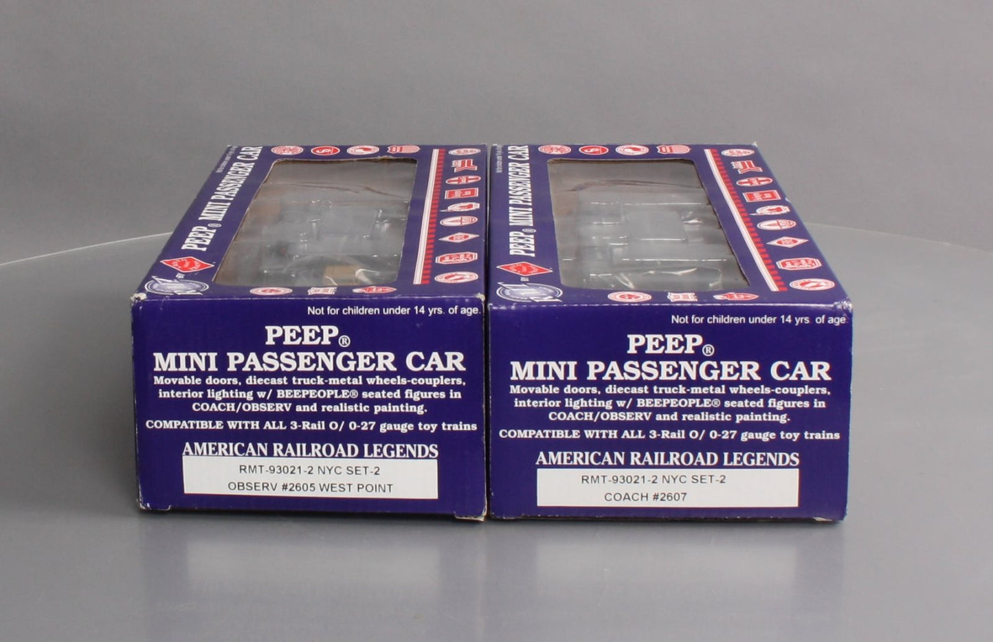 RMT 93021-2 NYC O Peep Observation/Coast Passenger Car Set