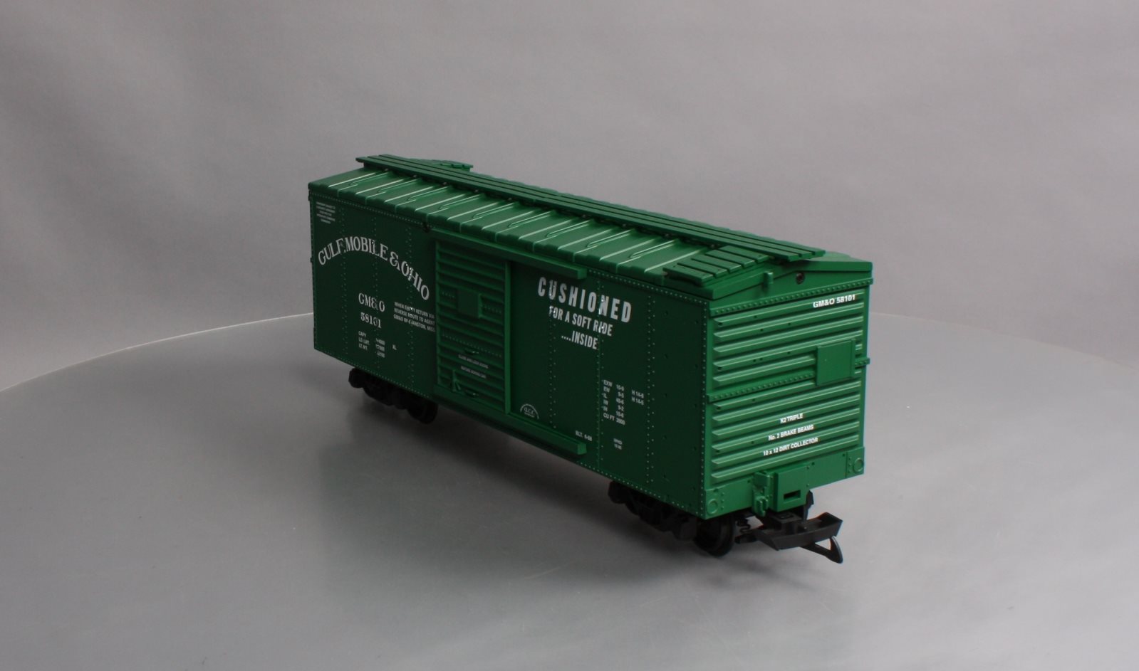 USA Trains R19092B G Gulf, Mobile & Ohio Simulated Steel Box Car #58101 (Green)