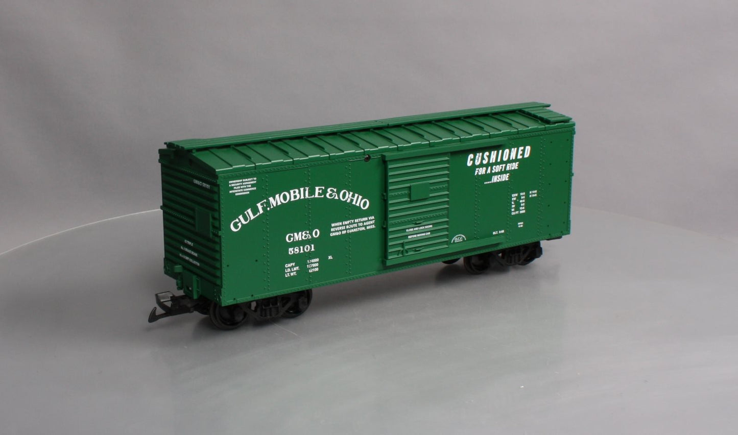 USA Trains R19092B G Gulf, Mobile & Ohio Simulated Steel Box Car #58101 (Green)