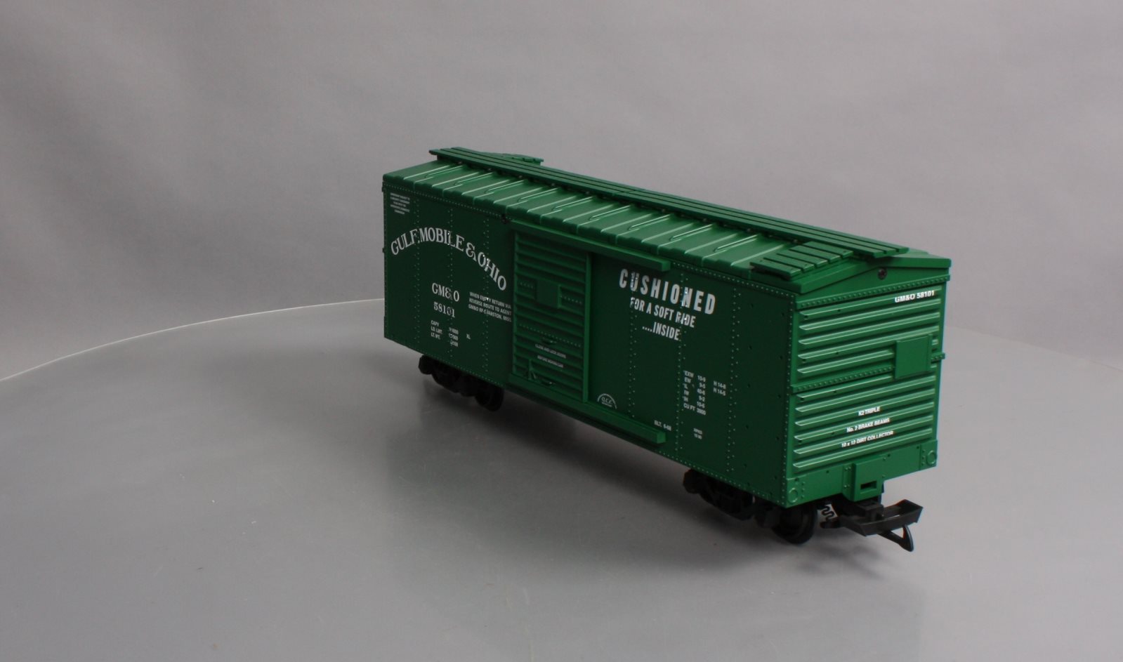 USA Trains R19092B G Gulf, Mobile & Ohio Simulated Steel Box Car #58101 (Green)