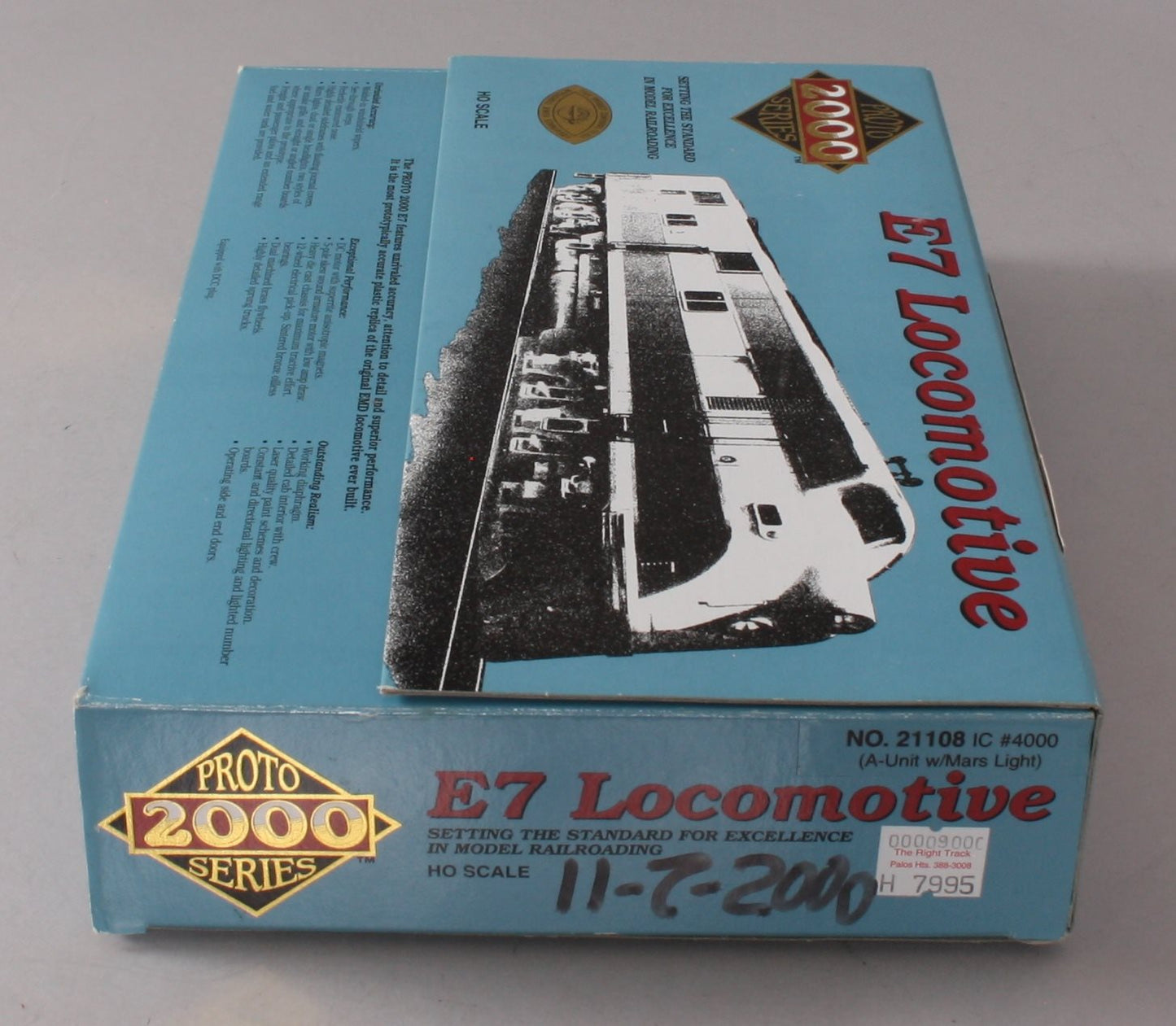 Proto 2000 21108 Illinois Central EMD E7A Diesel Locomotive #4000