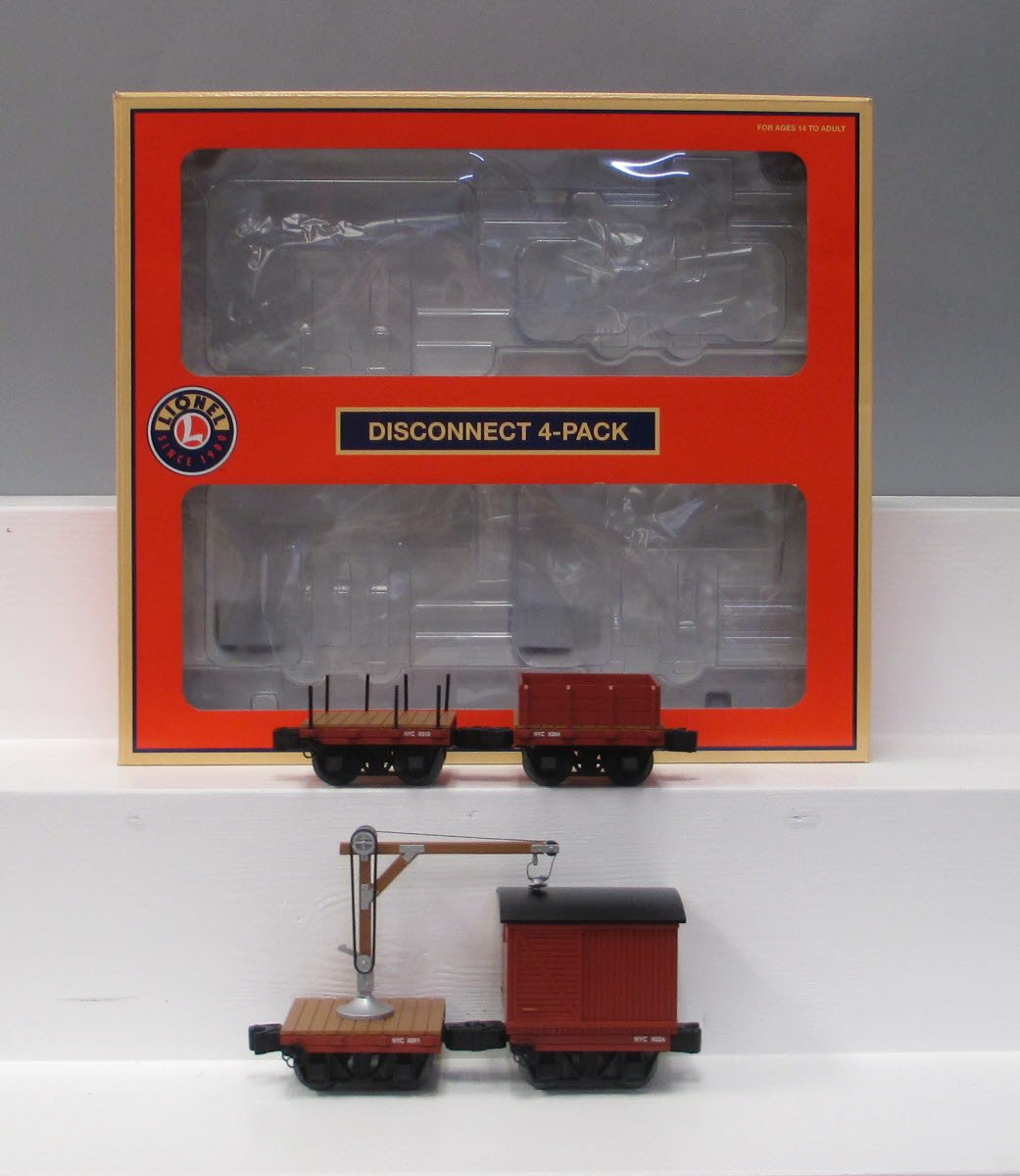 Lionel 6-85381 O New York Central Disconnect Work Cars Pack (4)