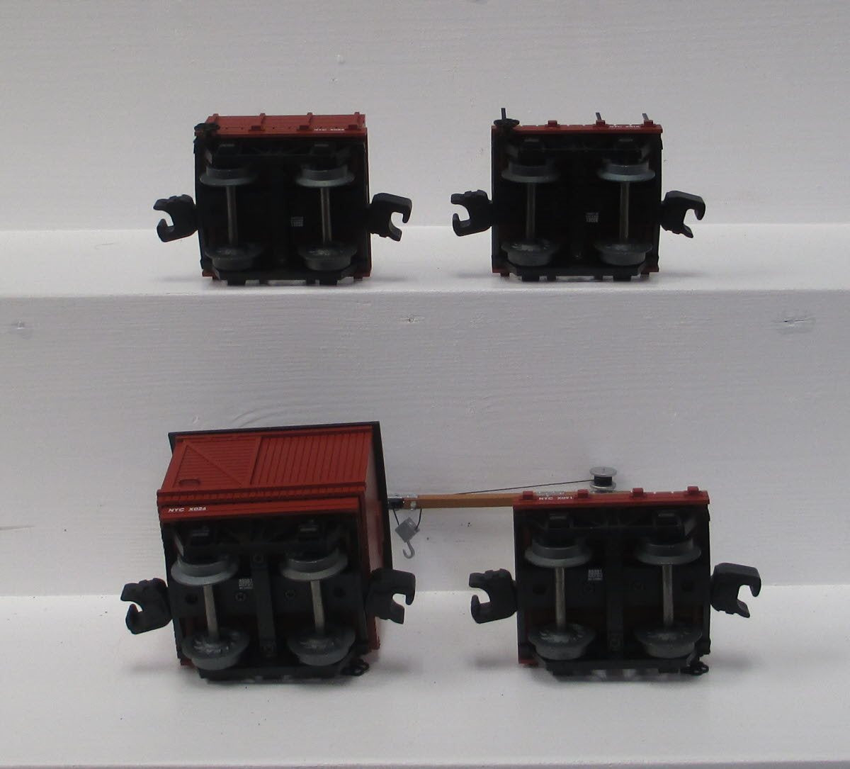 Lionel 6-85381 O New York Central Disconnect Work Cars Pack (4)