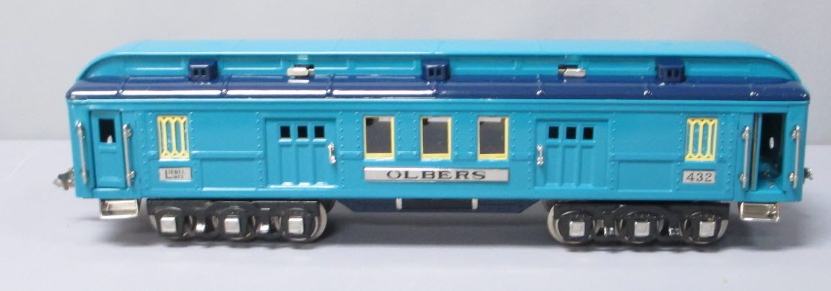 Lionel 11-40041 STD. Gauge 2Tone Blue Comet Baggage Car #432