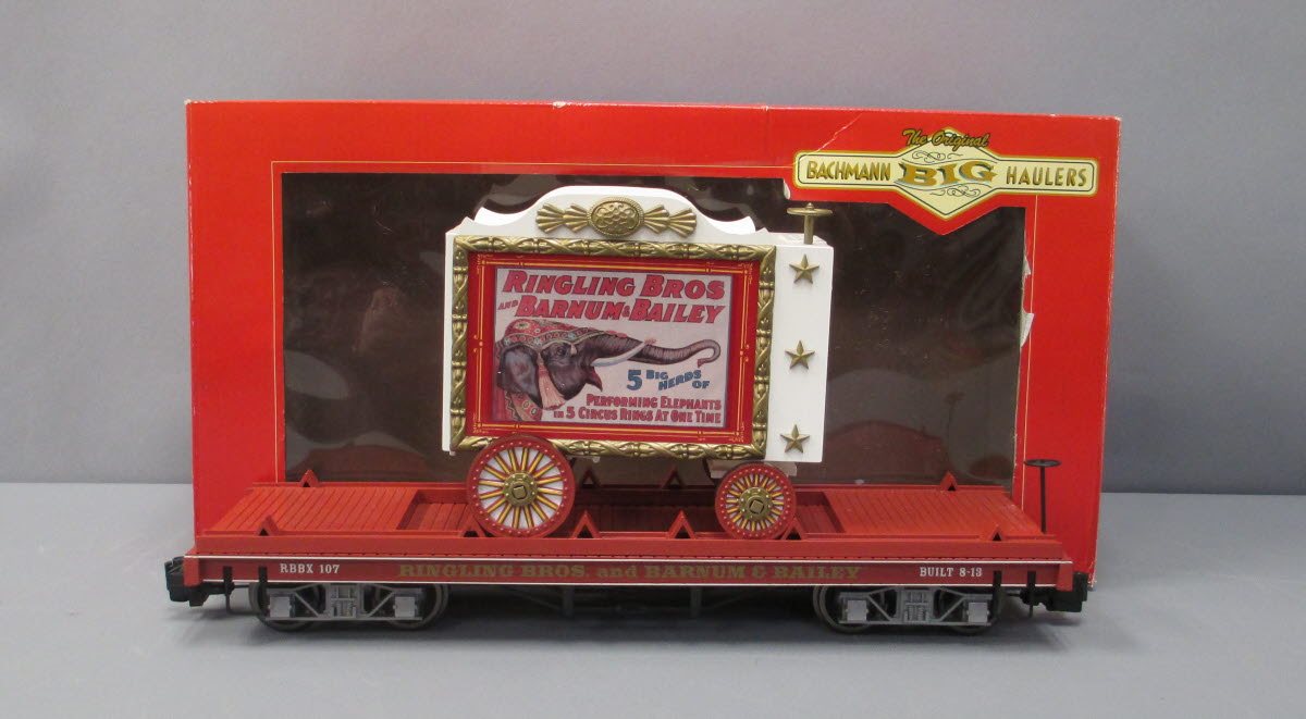 Bachmann 92713 G RINGLING/Flatcar w/Performing Elephants Wagon #107