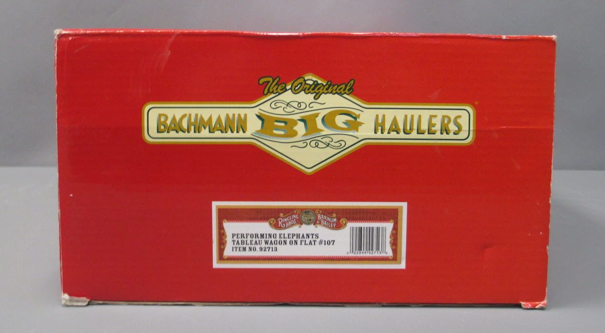 Bachmann 92713 G RINGLING/Flatcar w/Performing Elephants Wagon #107